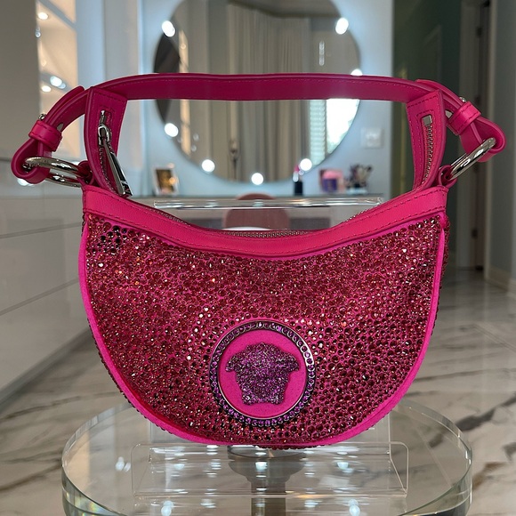 NWT Versace Mini Crystal Hobo Bag - Picture 1 of 7